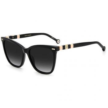 Carolina Herrera Black Pink/Grey Shaded Sunglasses for Women, Size: 55 MM