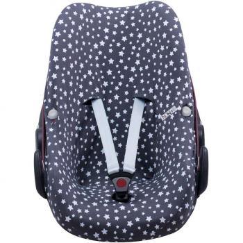 Funda para Silla de Coche Jyoko Maxi Cosi Pebble y Bébé Confort de Algodón Estampado Winter Sky
