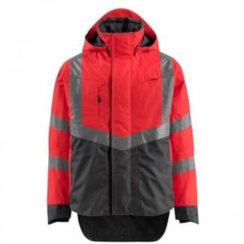 Chaqueta Unisex MASCOT Harlow 4XL Hi-Vis Roja/Antracita con Forro Exterior Safe Supreme