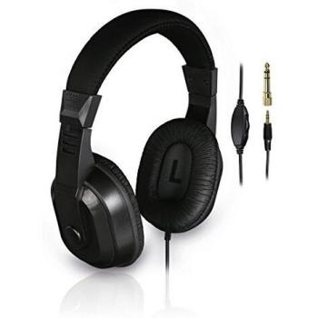 Auriculares para TV Thomson HED4407 Over-Ear con Cable Largo de 8m y Adaptador de 6,3 mm - Negro