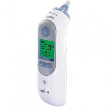 Braun ThermoScan 7 IRT6520 Termómetro de Oído con Indicador de Fiebre Age Precision, Pantalla Codificada por Colores, Punta Pre-calentada, Higiénico