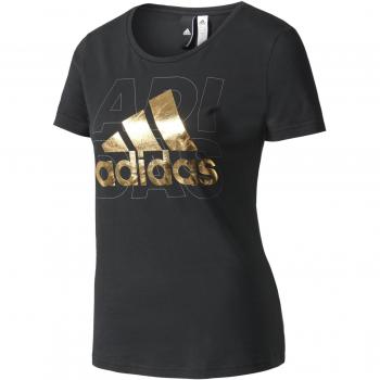 adidas Foil Logo Camiseta, Mujer, Negro