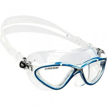 Cressi Planet Swim Goggles - Premium Anti Niebla Gafas de Natación Máscara 100% Anti UV, Transparente/Azul/Blanco
