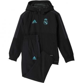 adidas Pre I Chándal con Diseño Real Madrid Temporada 2017/2018,  Niños,  Negro