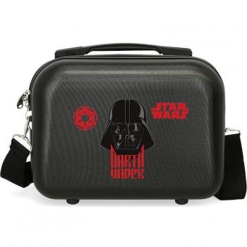 Neceser Infantil Disney Star Wars Darth Vader ABS Adaptable a Trolley, Color Negro, 15x29x21 cm, Capacidad 9L