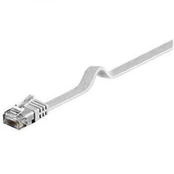 Cable de Red UTP Plano Cat.5e 3 m Blanco
