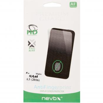 Nevox 1355 Anti Fingerprint - Protector de pantalla para Samsung Galaxy A3
