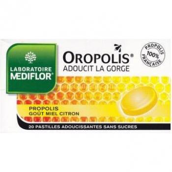 Mediflor Oropolis comprimidos suavizantes miel limón 20 comprimidos