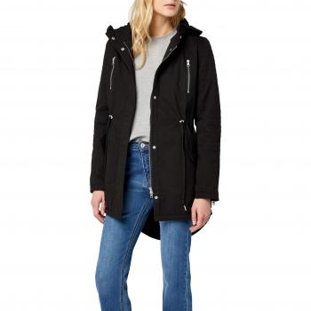Urban Classics Women's Sherpa Lined Cotton Parka Winter Jacket - Black - XS to 5XL