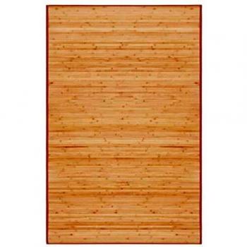 vidaXL Alfombra de Bambú 100x160cm Marrón Decoración de Interior Casa Hogar