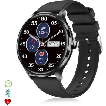 Smartwatch QS80 con llamadas Bluetooth, notificaciones push, monitor deportivo y de salud, termómetro