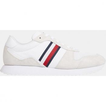 Eco-Conscious White Sneakers With Logo Accent - EU45/US12