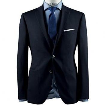 Bar utti - Tailored Fit - Hombre Blazer/Viaje Chaqueta en azul, 900 8009 3587 004 