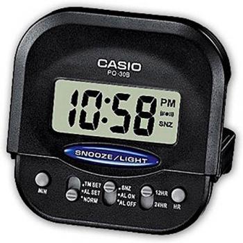 Despertador Digital Mini Casio PQ-30B-1EF en Negro