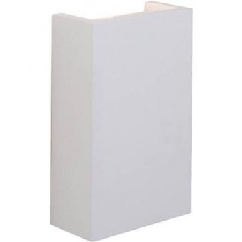 Aplique de escayola Mornington Yeso blanco 2 bombillas 16cm