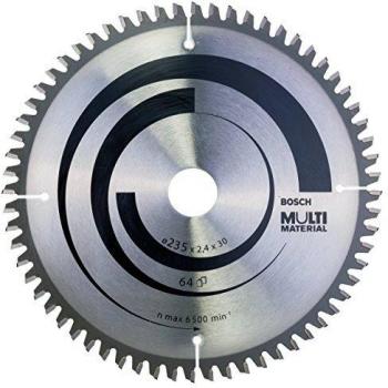 Bosch 2 608 640 514 - Hoja de sierra circular Multi Material - 235 x 30/25 x 2,4 mm, 64