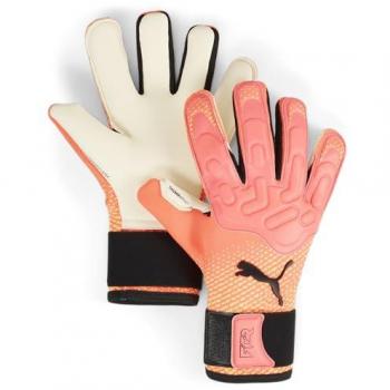 Guantes de Portero Puma Future Pro Hybrid, Adultos Unisex, Sunset Glow-Sun Stream-PUMA Black, Talla 7.5