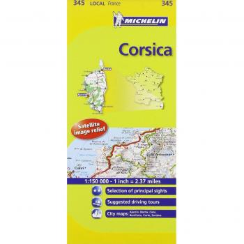 Mapa Local de Córcega Alta Corse - Michelin 345
