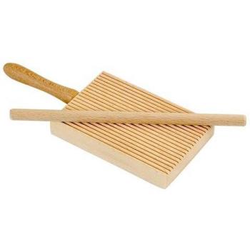 Rigagnocchi de Madera con Accesorios para Garganelli - 9x3x21 cm