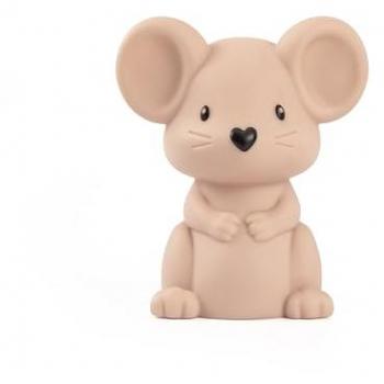 Luz nocturna mini Ratita Dhink - Rosa, con batería LR44, diseño de ratoncito