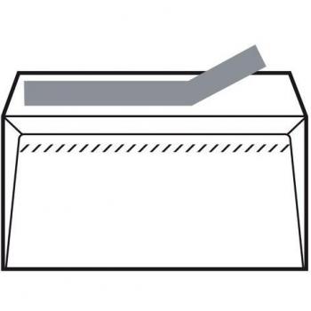 Sam - Caja de 500 Sobres Autoadhesivos Blancos 110 x 220 mm, Papel Siliconado de 90 Gr