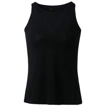 Athlecia Women's Mota Slub Tank Top - Black Melange, Size 40