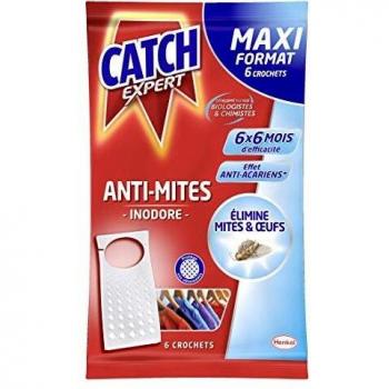 CATCH Inodore Set de 6 Crochets Anti-mites Maxi Format
