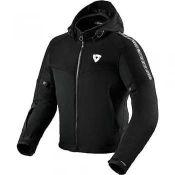 Chaqueta de moto de hombre Proxy H2O Revit - Chaqueta textil para motocicleta, color negro y blanco, tamaño 2XL