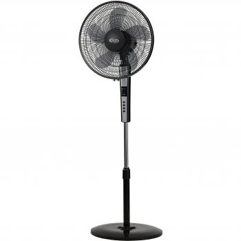 Argoclima 398200011 Ventilador de pie, pantalla LED y mando, 240 V, Negro, 155 cm