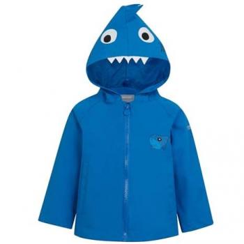 Regatta Kids Waterproof Animal Print Jacket - Hawaiian Blue, Size: 6-12 Months