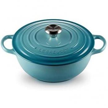 Marmita Gourmet de Hierro Fundido 26cm Le Creuset en Azul Caribe