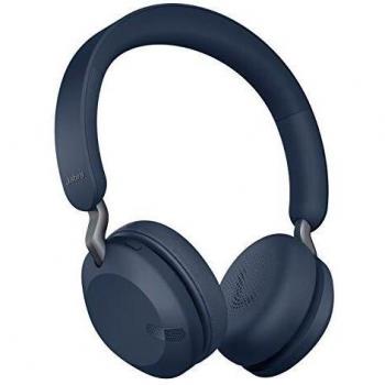 Jabra Elite 45h – Auriculares inalámbricos On-Ear compactos y Plegables – hasta 50 Horas de batería – tecnología de Llamadas a Dos micrófonos – Azul Marino