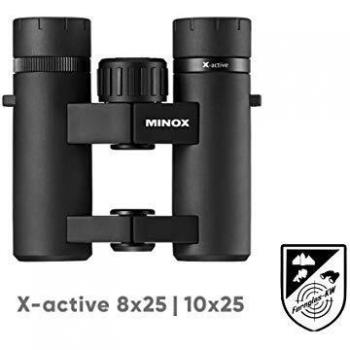 Minox 80407330 X-Active - Prismáticos (8 x 25, 8 x x, Color Negro
