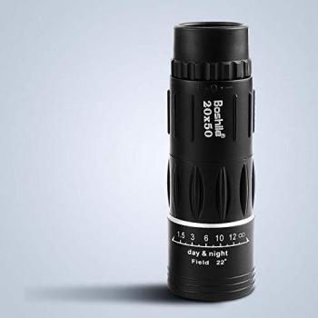 Telescopio Monoculo Prismatico 20X50 con Estuche (Negro)