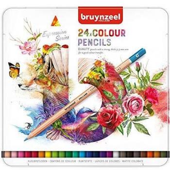 bruynzeel - bruynzeel Crayons de Couleur Expression, étui en métal de 24