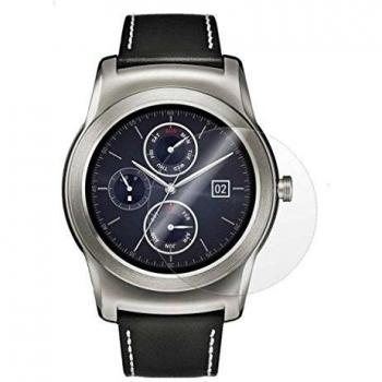 Protector de pantalla Cristal templado para LG G Watch Urbane Calidad HD, Grosor 0,3mm, Bordes redondeados 2,5D, alta resistencia a golpes 9H. No deja burbujas en la colocación