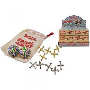 Traditional Metal Jacks Game Colour Box & Display Box