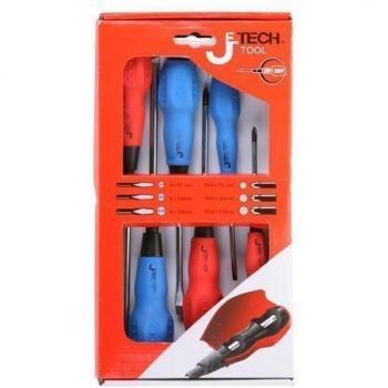 Set de Destornilladores Jetech Tool 4x75, 5x10, 6x125 mm (6 pcs)