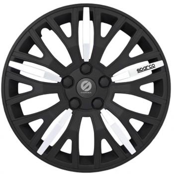 Sparco SPC1351L Tapacubos de 13, Negro/Gris