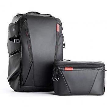 PGYTECH OneMo Camera Backpack 25L with Shoulder Bag for Sony 200-600mm Lens, Canon, Nikon, Drone, DJI OSMO Action/Pocket/OM 4, Mavic Air 2/Mini/2, DSLR/SLR Mirrorless, Camera Tripod