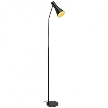 Lámpara de pie Phelia negra E27 23W 172 cm