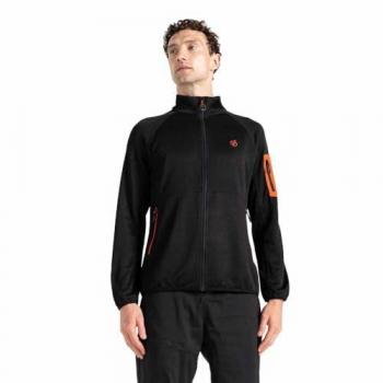 Dare2b Men's Mountain Series Full Zip Fleece Jacket - Black, Size XXXL