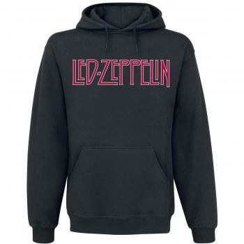 Led Zeppelin Logo White Symbols Sudadera con Capucha Negro XL