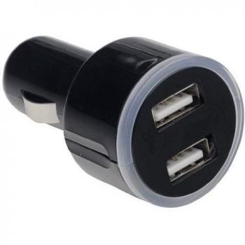 Carat Twin/Dual - Cargador para coche con USB para iPhone y iPad