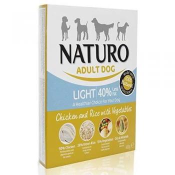 Naturo - Comida húmeda para Perros Light Pollo con arroz 400 gr