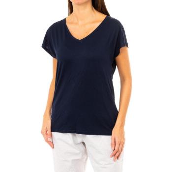 Camiseta de manga corta y cuello en pico Tommy Hilfiger 1487904682 mujer