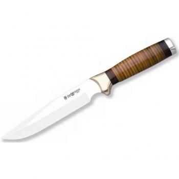 Cuchillo Safari Miguel Nieto 30 Cms Acero AN-58 Cuero Funda Piel Marrón
