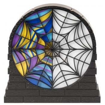 Lámpara LED Decorativa Miércoles Ophelia - Lámpara de Ventana y Escritorio 16,7x17cm USB/Pilas para Habitaciones Juveniles