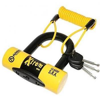 Antivol de Disco Auvray Xtrem Mini SRA - 16 mm, Incluye Cordon de Rappel