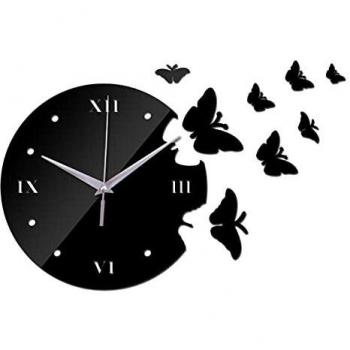 Etiqueta de la Pared Reloj de Pared 3D Relojes de Pared Relojes de Pared Bricolaje Espejo Material acrílico Relojes de Pared Relojes de Pared Bricolaje de Cuarzo